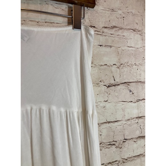 Emma G Broomstick Skirt Womens Medium White Tiered Country Cottage Romantic - Picture 3 of 11